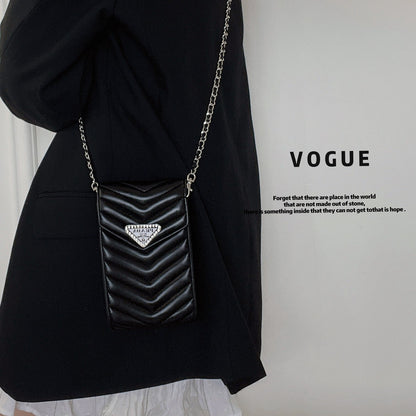 크로스바디 가죽 휴대폰 가방