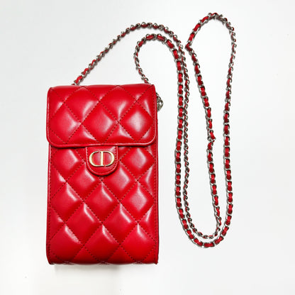 Crossbody læder telefontaske