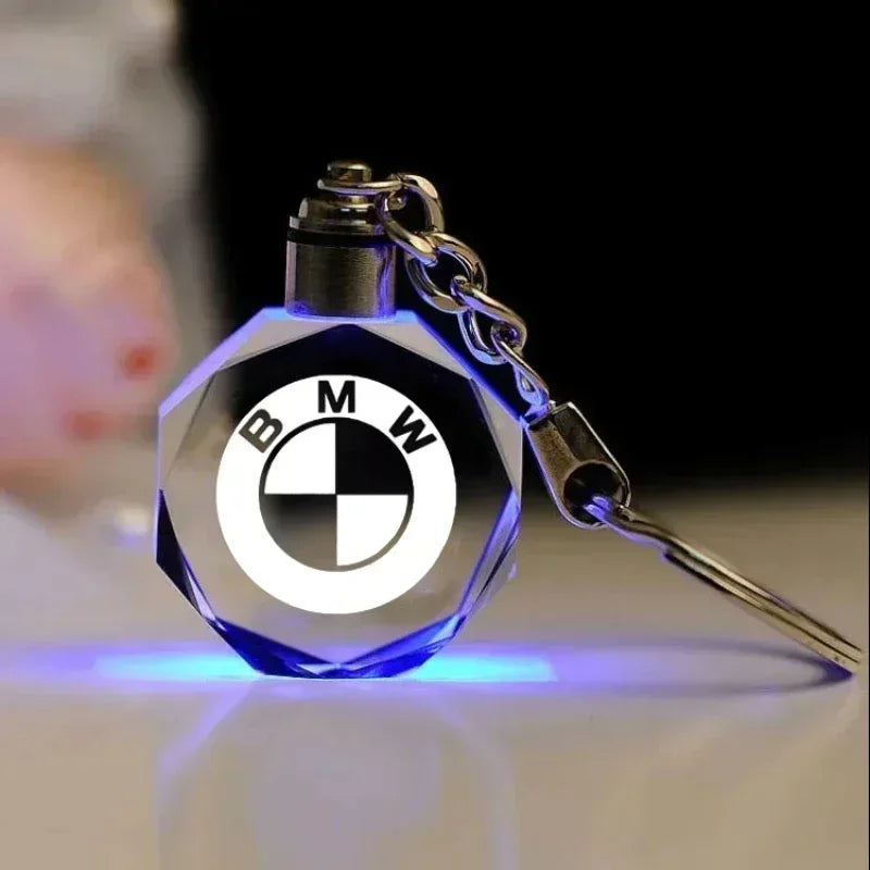 LED Light-Up Crystal Keychain