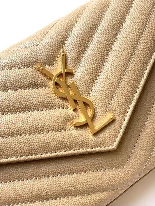 YL – Brieftasche mit Umschlagkette aus Lammleder