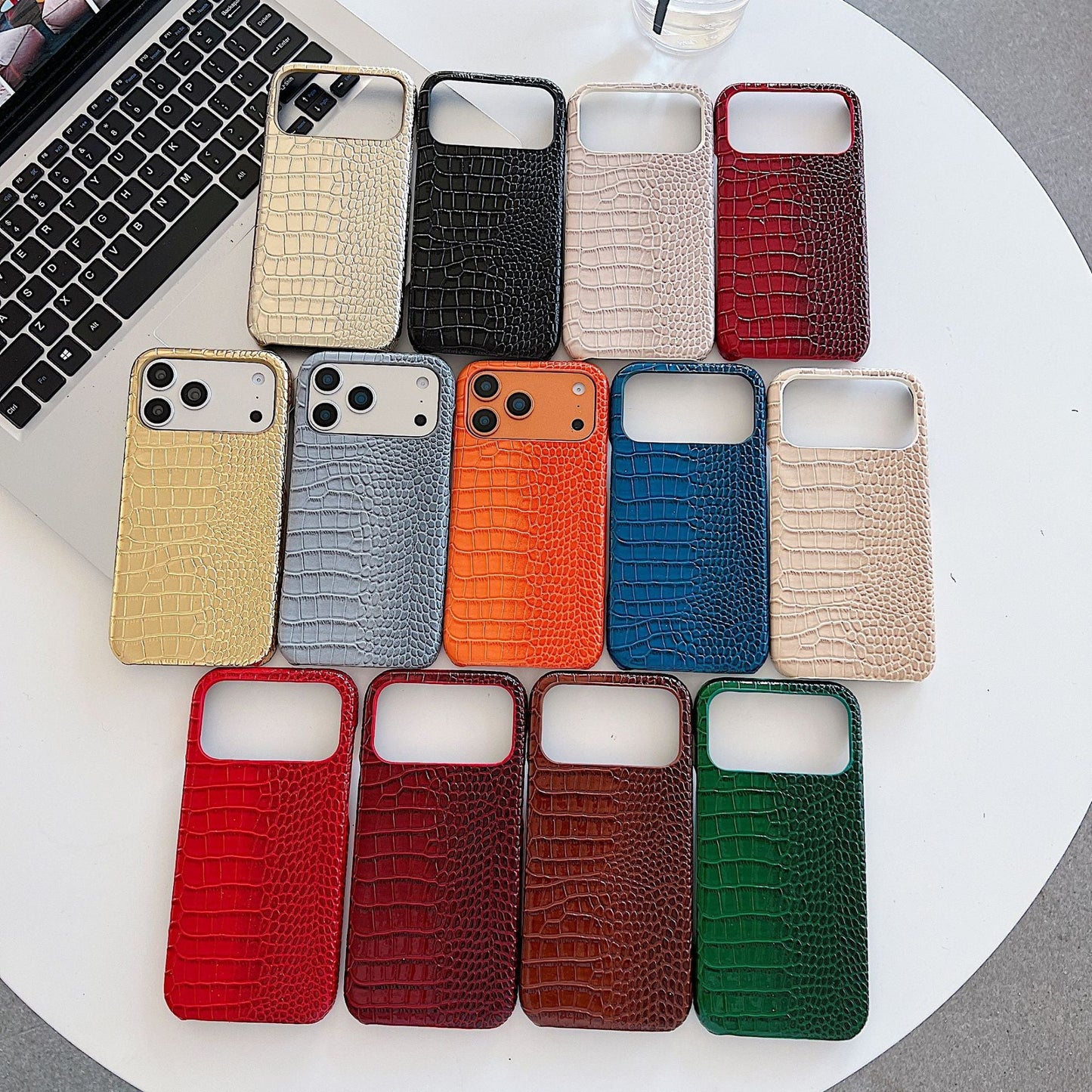 Θήκη τηλεφώνου πολυτελείας Crocodile Texture