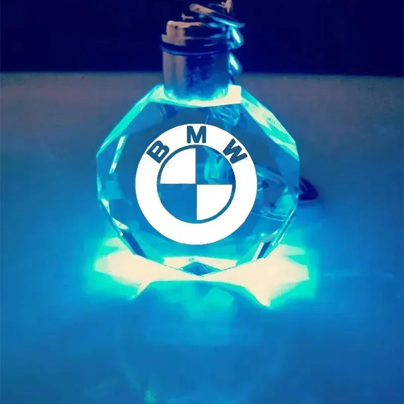 LED Light-Up Crystal Keychain