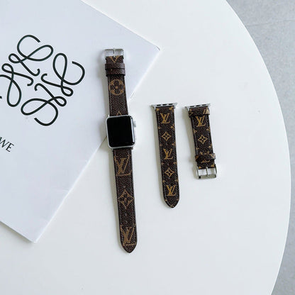 Luxuriöses Armband für die Apple Watch in Braun