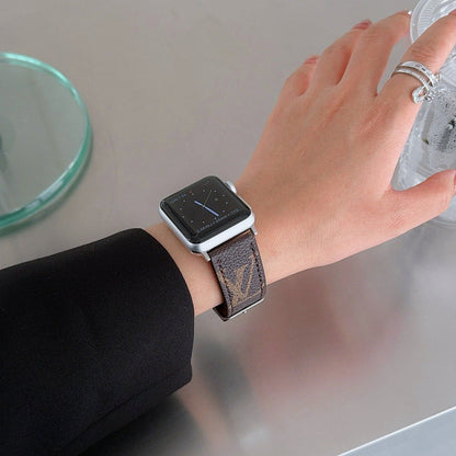 Luxuriöses Armband für die Apple Watch in Braun