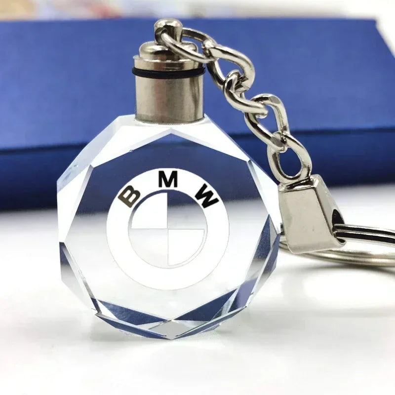 LED Light-Up Crystal Keychain