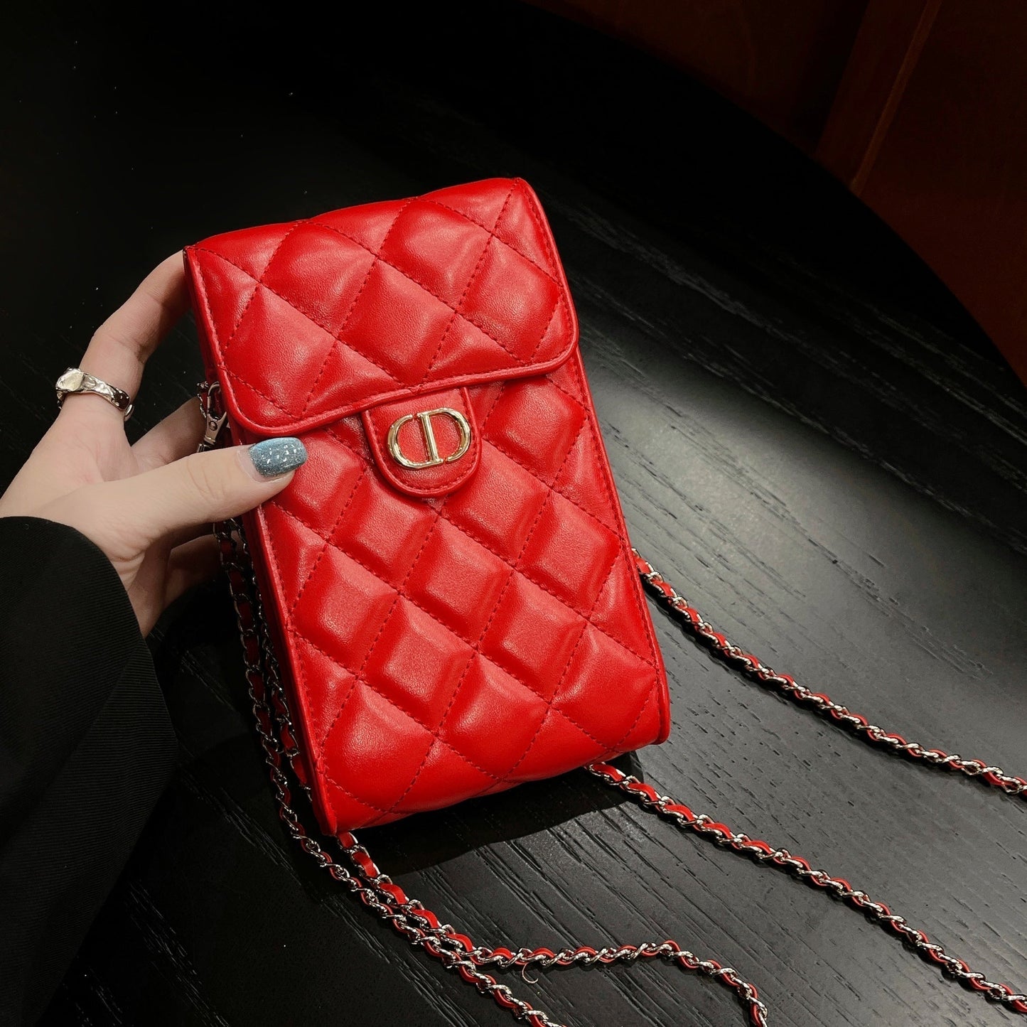 Crossbody bőr telefontáska