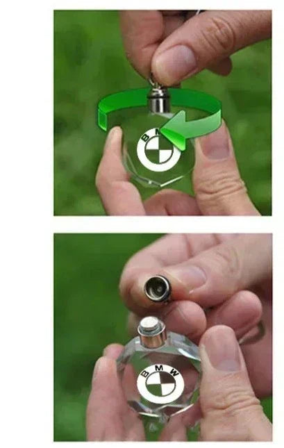 LED Light-Up Crystal Keychain