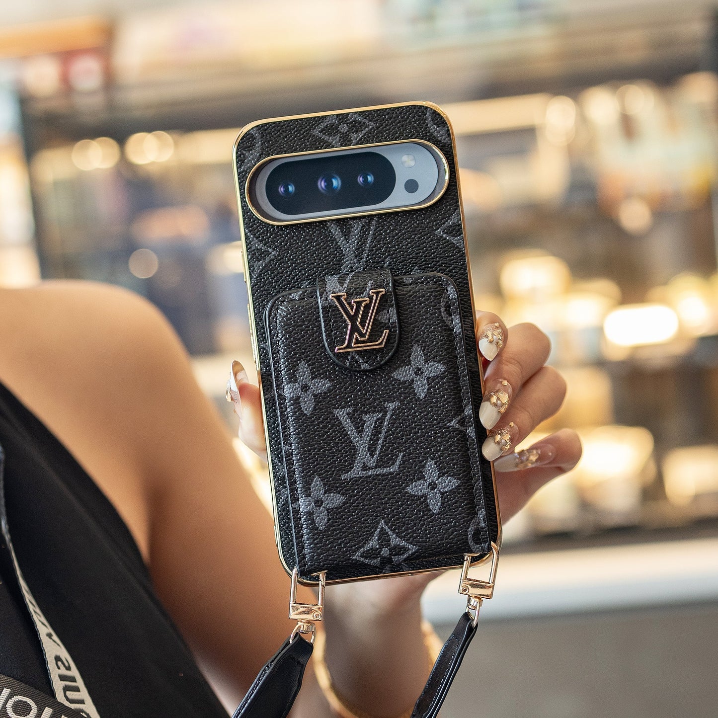 고급 끈 Google Pixel 휴대전화 케이스