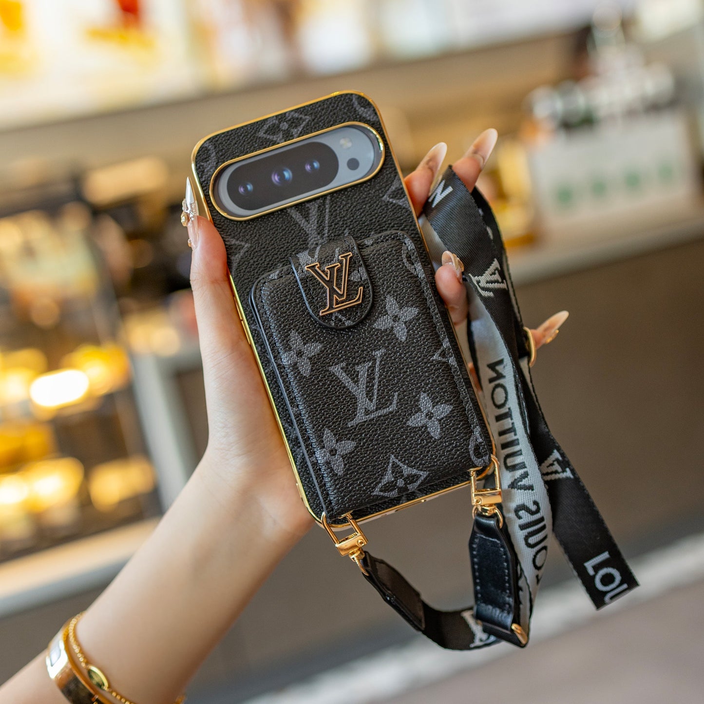 고급 끈 Google Pixel 휴대전화 케이스