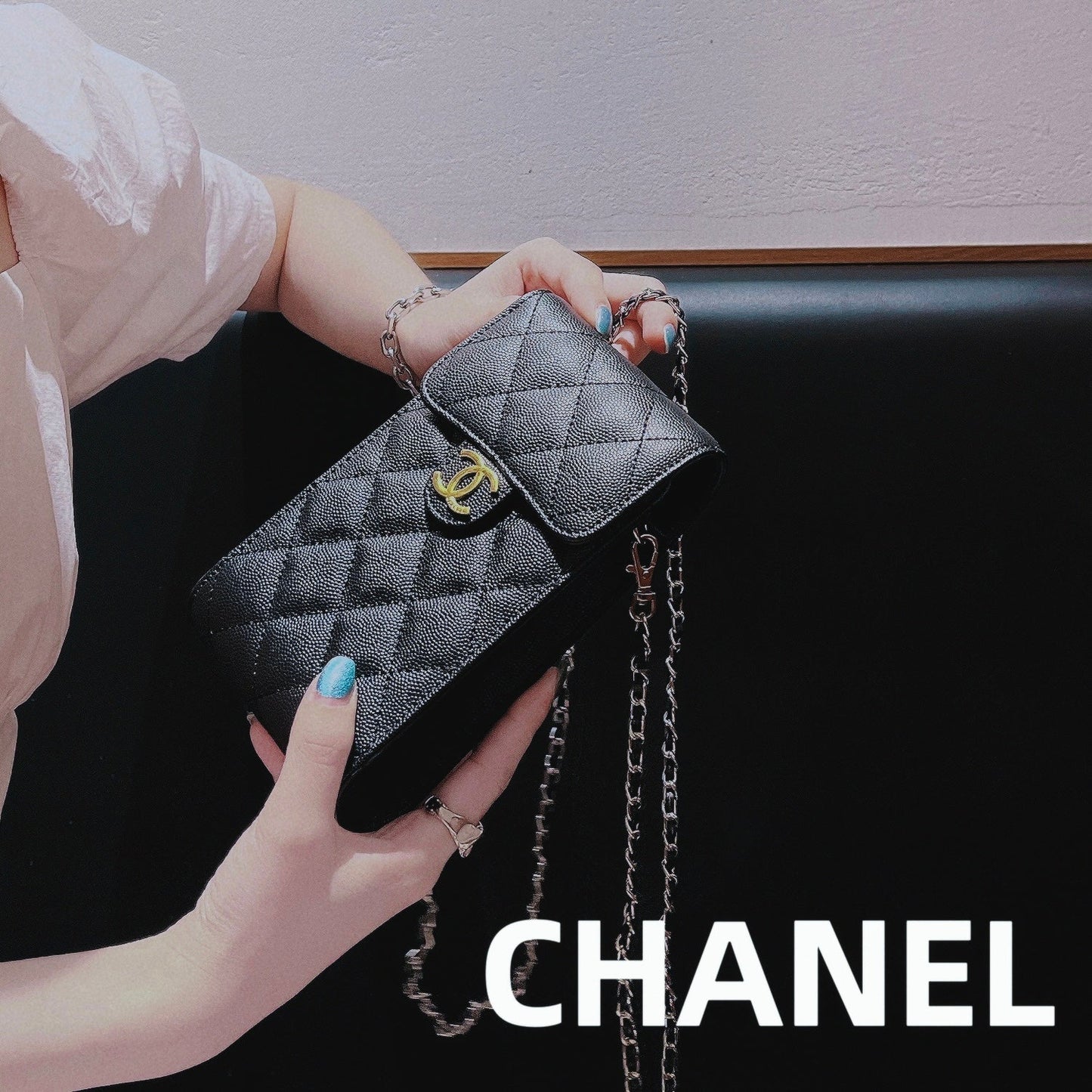 Crossbody læder telefontaske