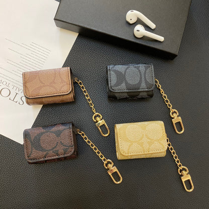 Estuches Luxury Coach para AirPods de tercera generación Café-YH240425
