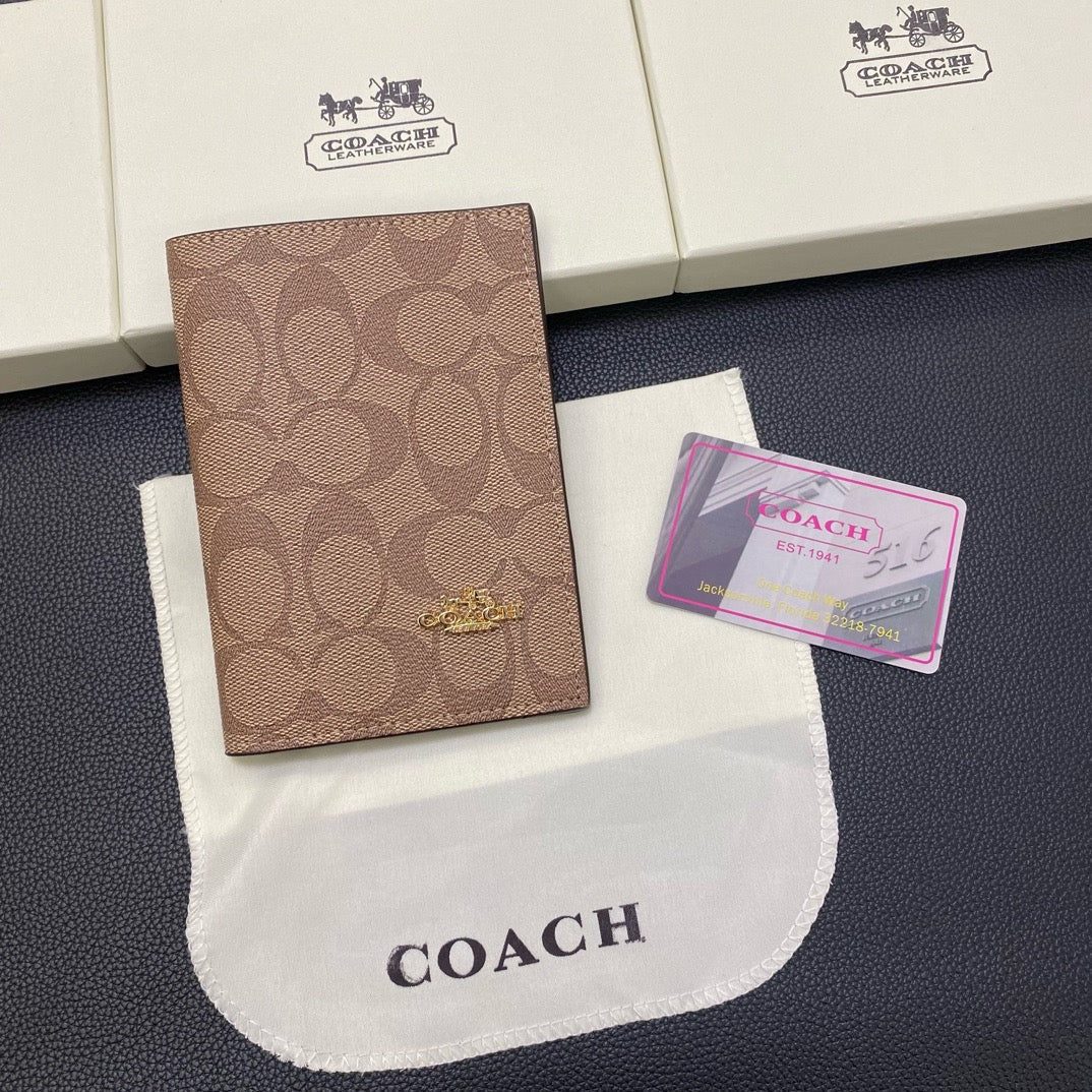 Porta-passaporte de couro clássico CO – organizador de viagens elegante