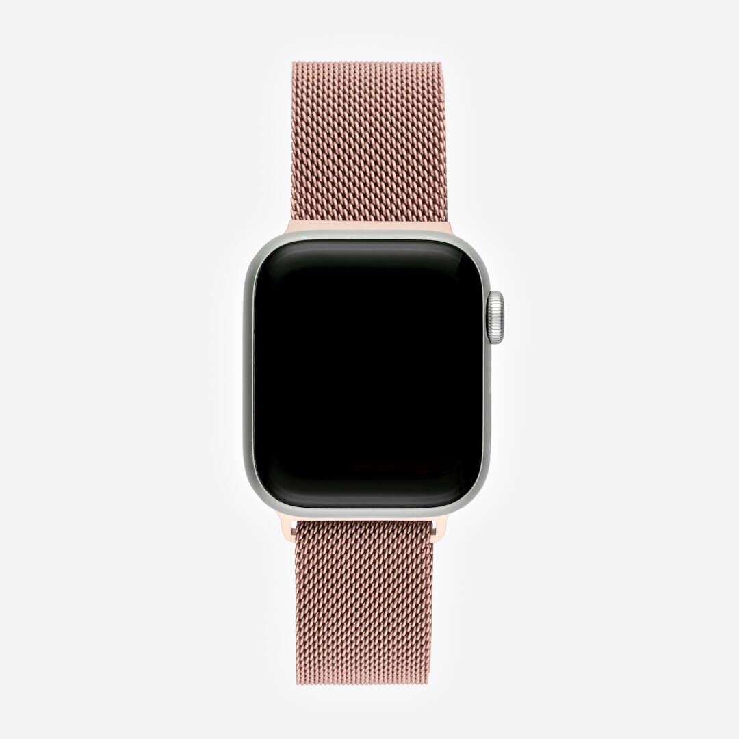 ミラネーゼ ループ Apple Watch バンド - ローズゴールド