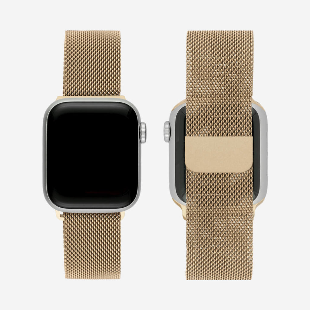 Milanese Loop Apple Watch Band - Vintage Gold