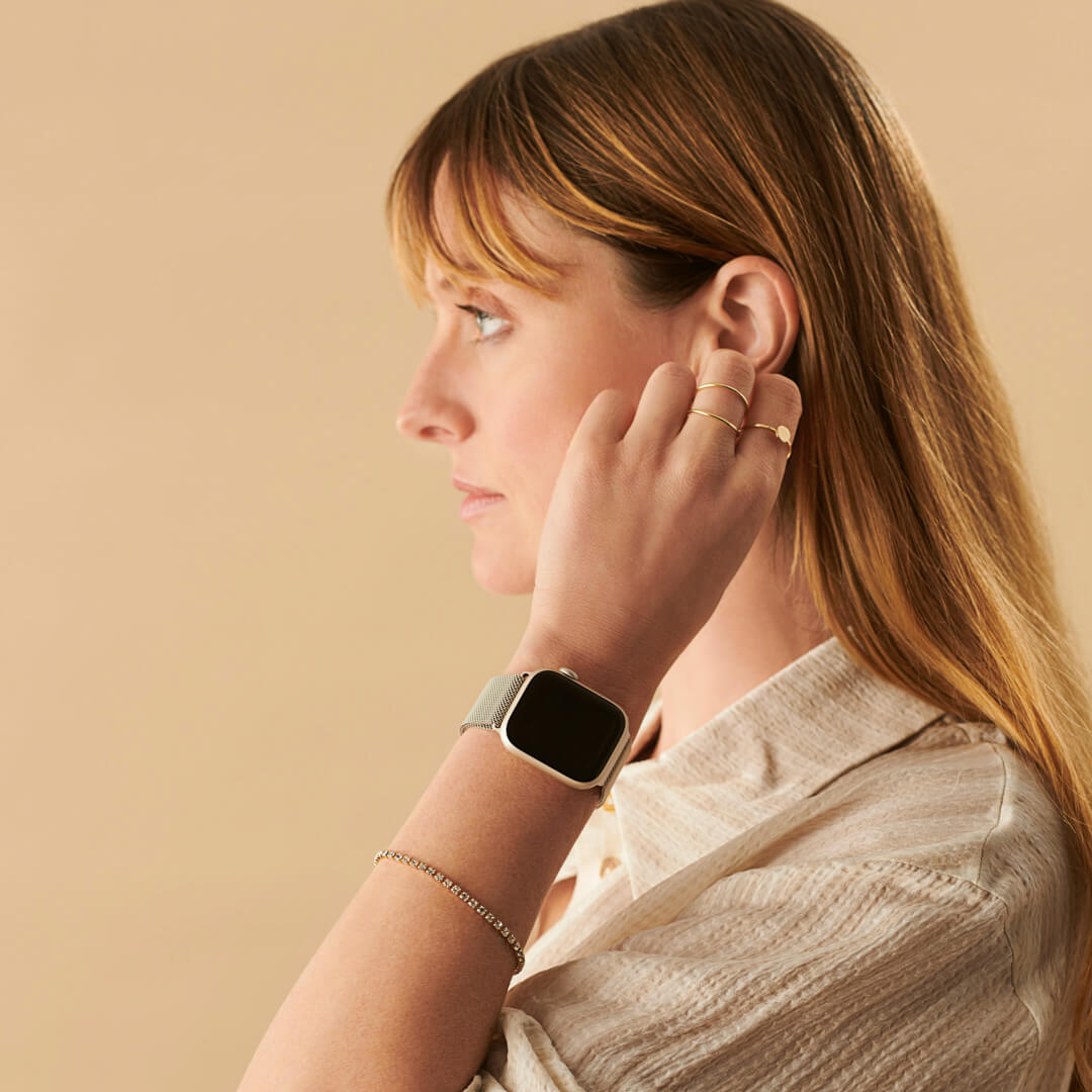 Cinturino per Apple Watch con passante alla milanese - Starlight