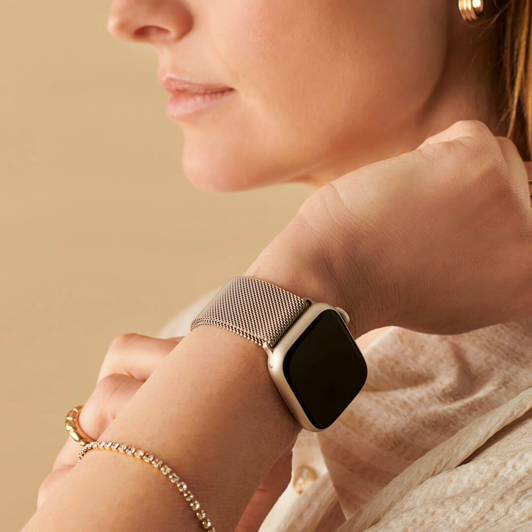 Cinturino per Apple Watch con passante alla milanese - Starlight