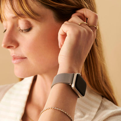 Cinturino per Apple Watch con passante alla milanese - Starlight