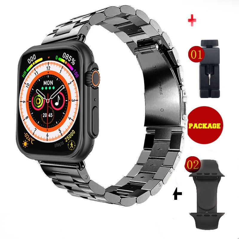 NUOVO Ultra Watch Men Smart Watch Series 8 NFC Door Access Smartwatch per cinturini per orologi Android Apple Phone