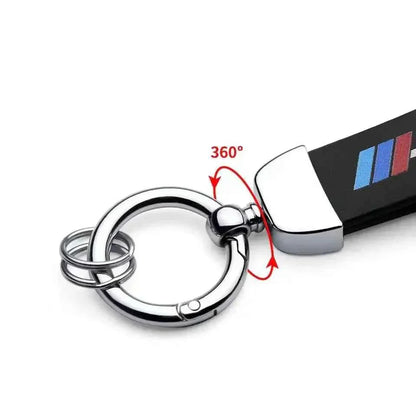 Chaveiro para carro – Couro trançado à mão & Chaveiro de liga de zinco