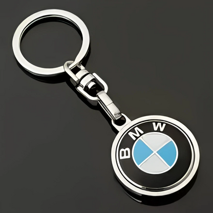 Schlanker runder Schlüsselanhänger aus Metall