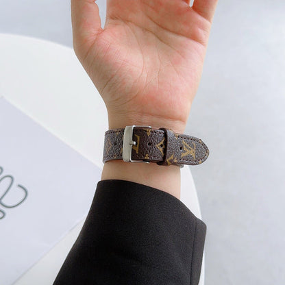 Luxuriöses Armband für die Apple Watch in Braun