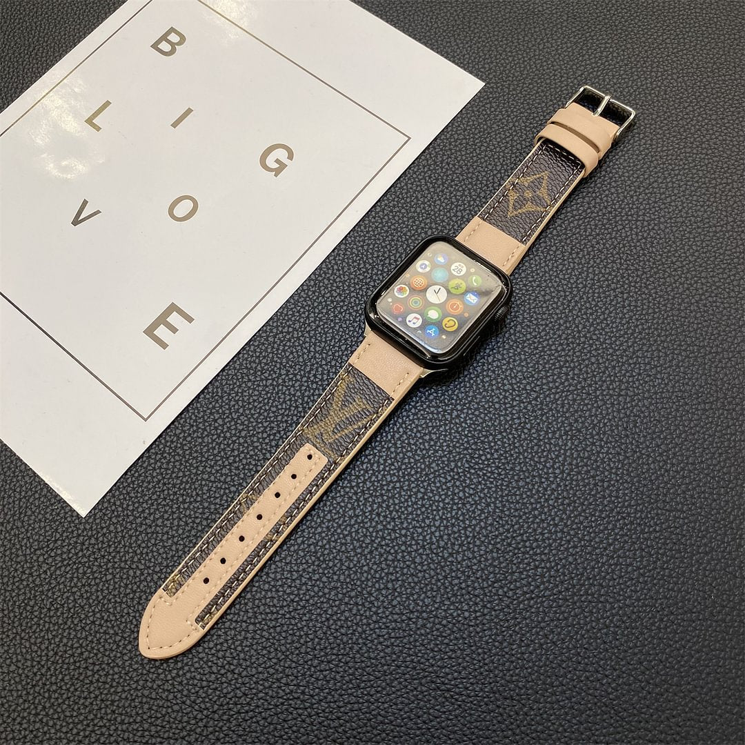 APPLE WATCH ストラップ ステッチモノグラムレザー