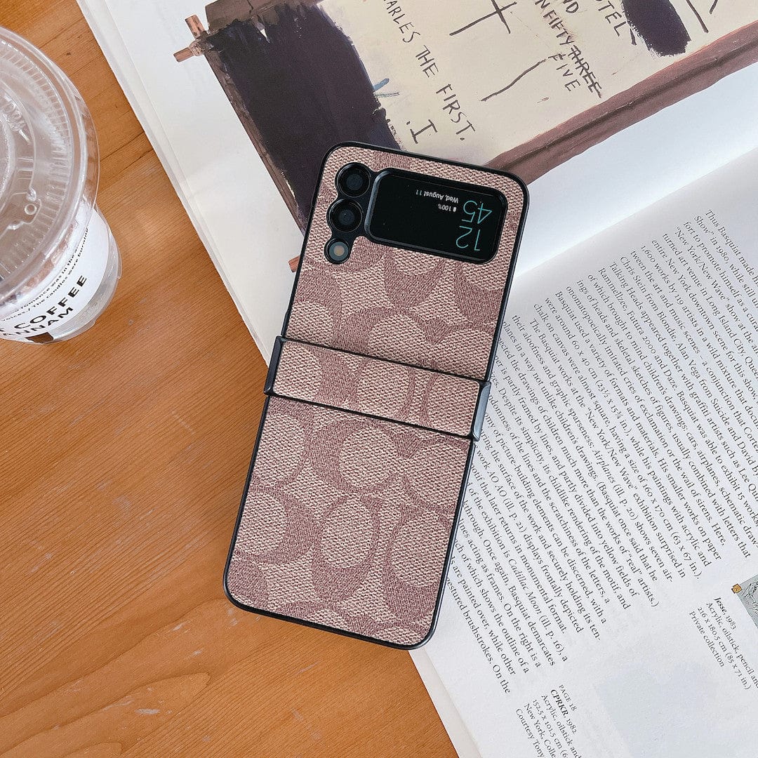 Coach Z フリップ/Z フォールド サムスン 携帯電話ケース フィンガー ストラップ付き