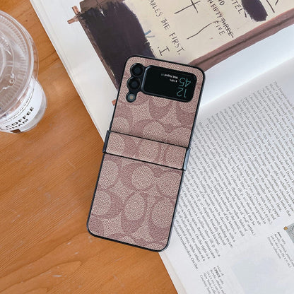 Coach Z フリップ/Z フォールド サムスン 携帯電話ケース フィンガー ストラップ付き