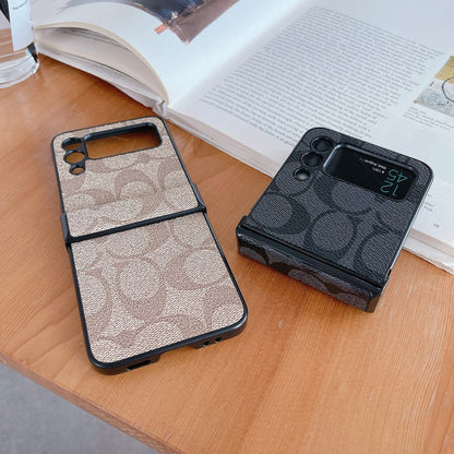 Coach Z フリップ/Z フォールド サムスン 携帯電話ケース フィンガー ストラップ付き