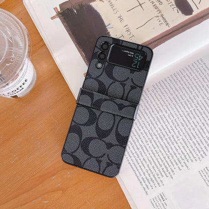 Coach Z フリップ/Z フォールド サムスン 携帯電話ケース フィンガー ストラップ付き