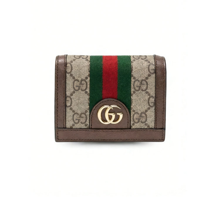 Ophidia GG-Kartenetui-Geldbörse Supreme Canvas Beige für Damen‎ 4,3 Zoll/11 cm 523155 96IWG 8745