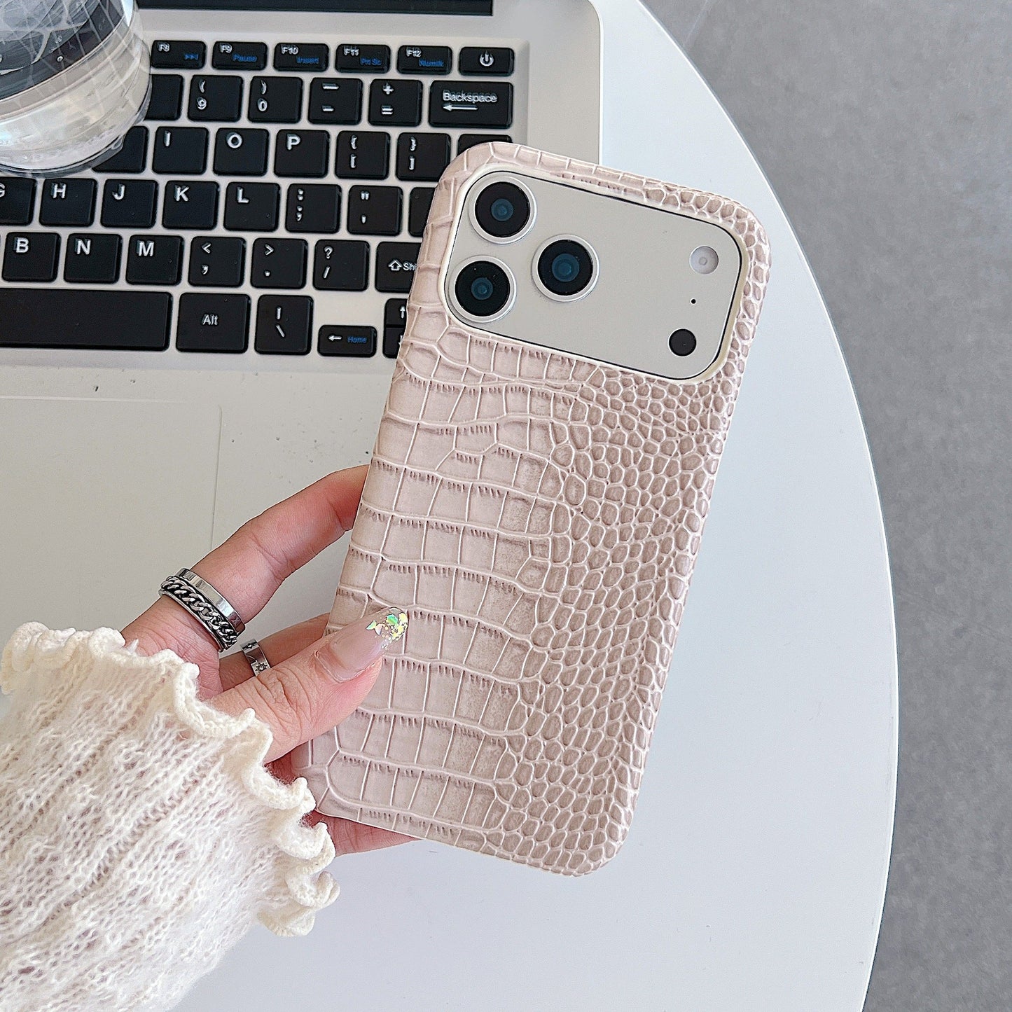 Θήκη τηλεφώνου πολυτελείας Crocodile Texture