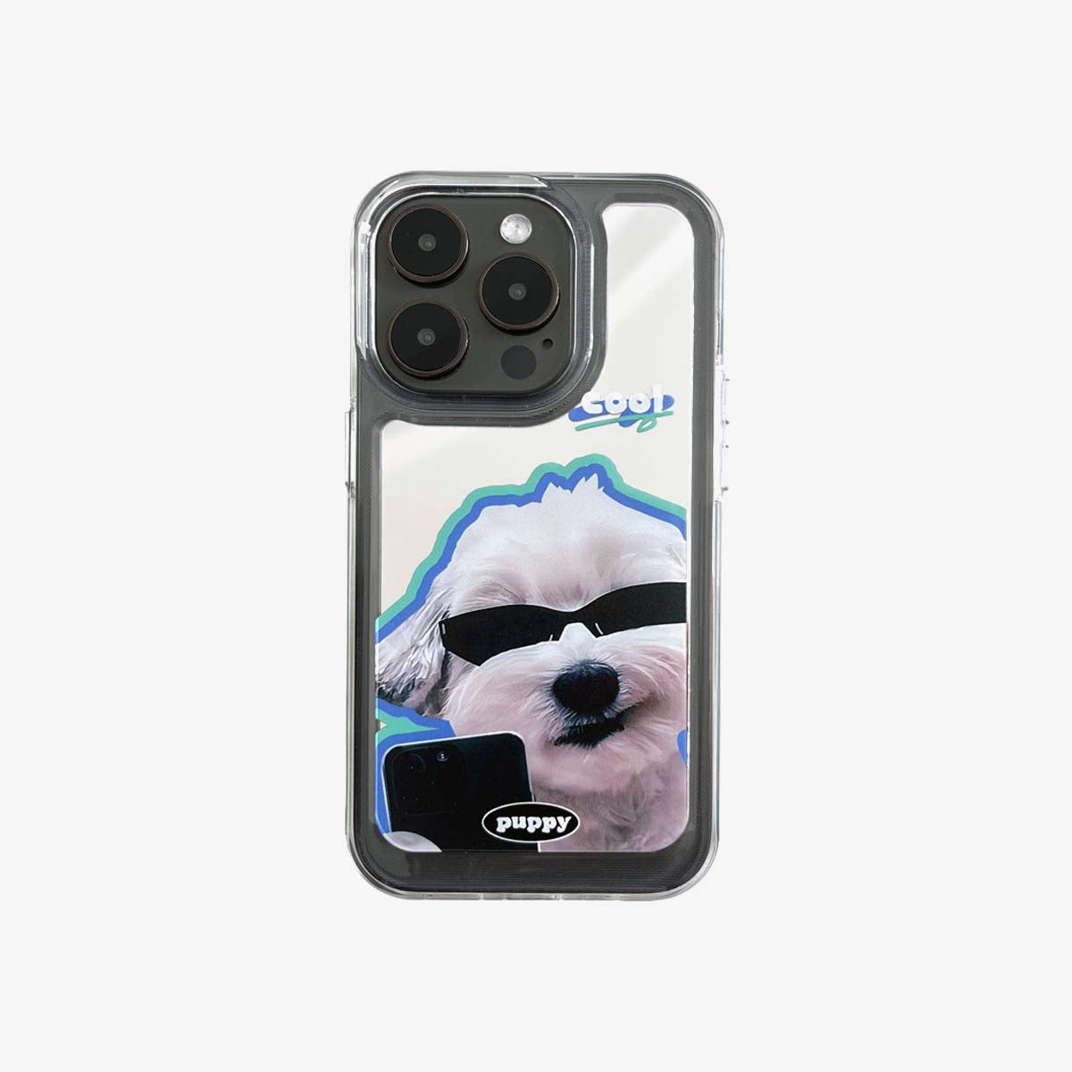 Étui iPhone miroir | Retardateur pour couples de chiens (achetez-en 2 et obtenez 50 % de réduction sur un)